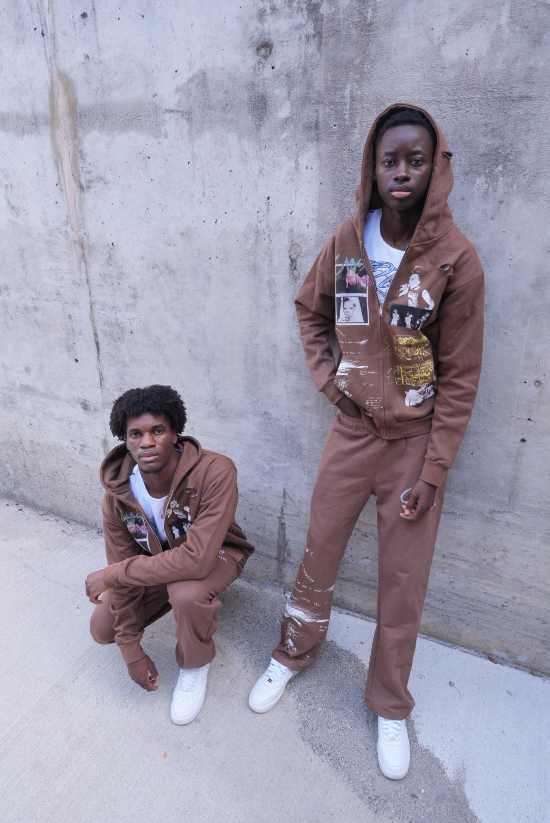 Brown Zipup Wideleg Close enemies full set